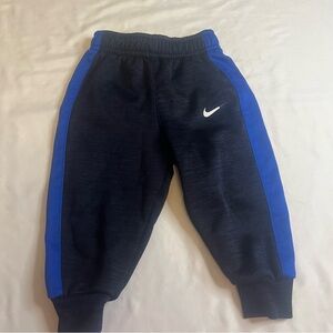 Nike Kids Black and Blue Sweatpant joggers